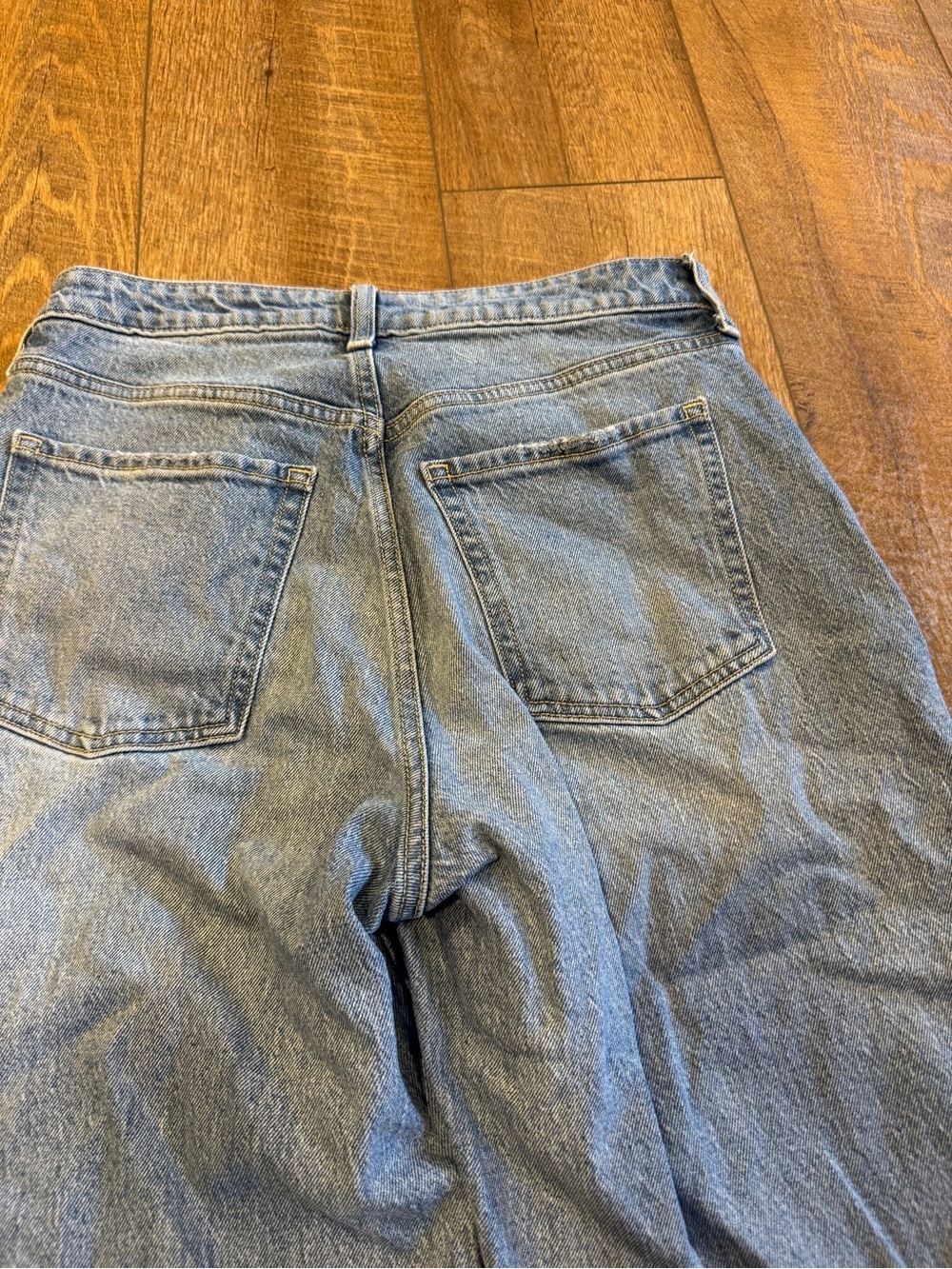 Old Navy Women’s Jeans Extra High Rise City Sky-Hi Wide Leg Size 4 Petite - Picture 10 of 10